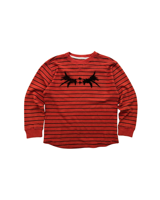orange waffle knit